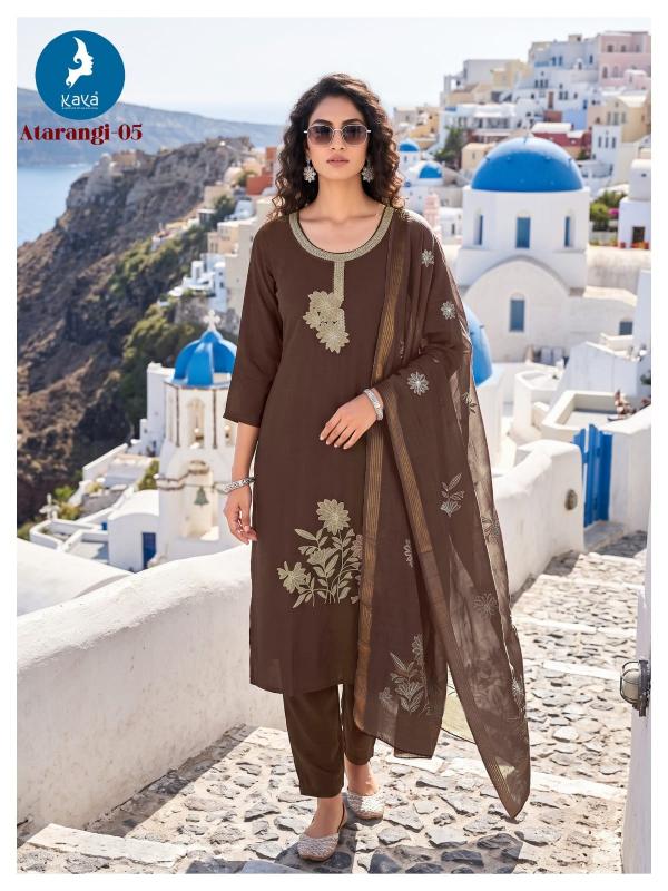 Kaya atrangi 3pcs blue kurtis wholesale